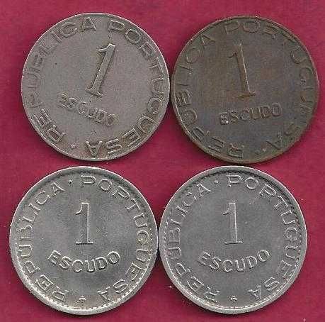 MOEDAS Moçambique  4 de 1 Escudo 1936 a 1951