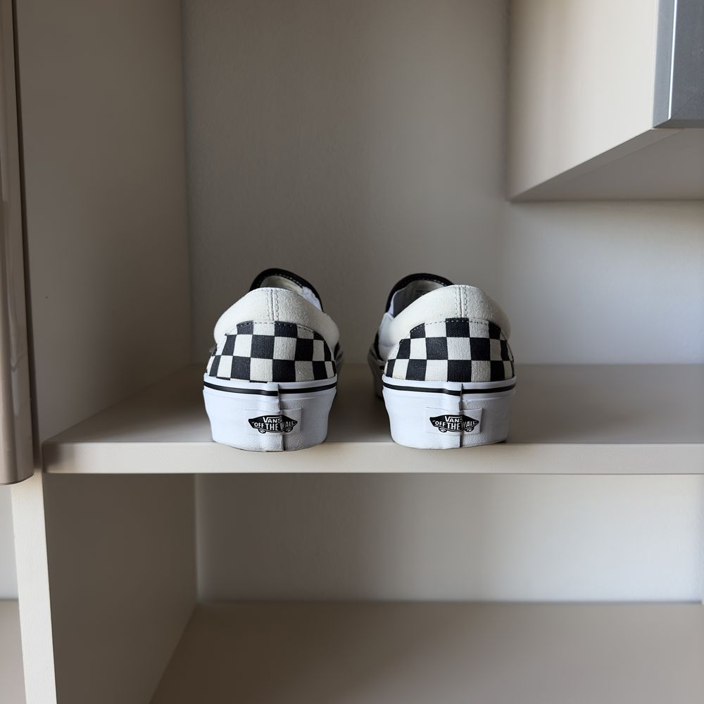 Кроссовки Vans Classic Slip-On в клеточку/шашечку на платформе!