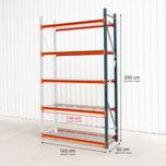 Regał magazynowy 5-półkowy MECALUX M7 250x145x50 cm moduł dostawny