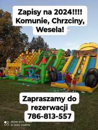 Wynajem zjeżdżalni dmuchanych,dmuchańce Minion,trampolina, Mini i Miki