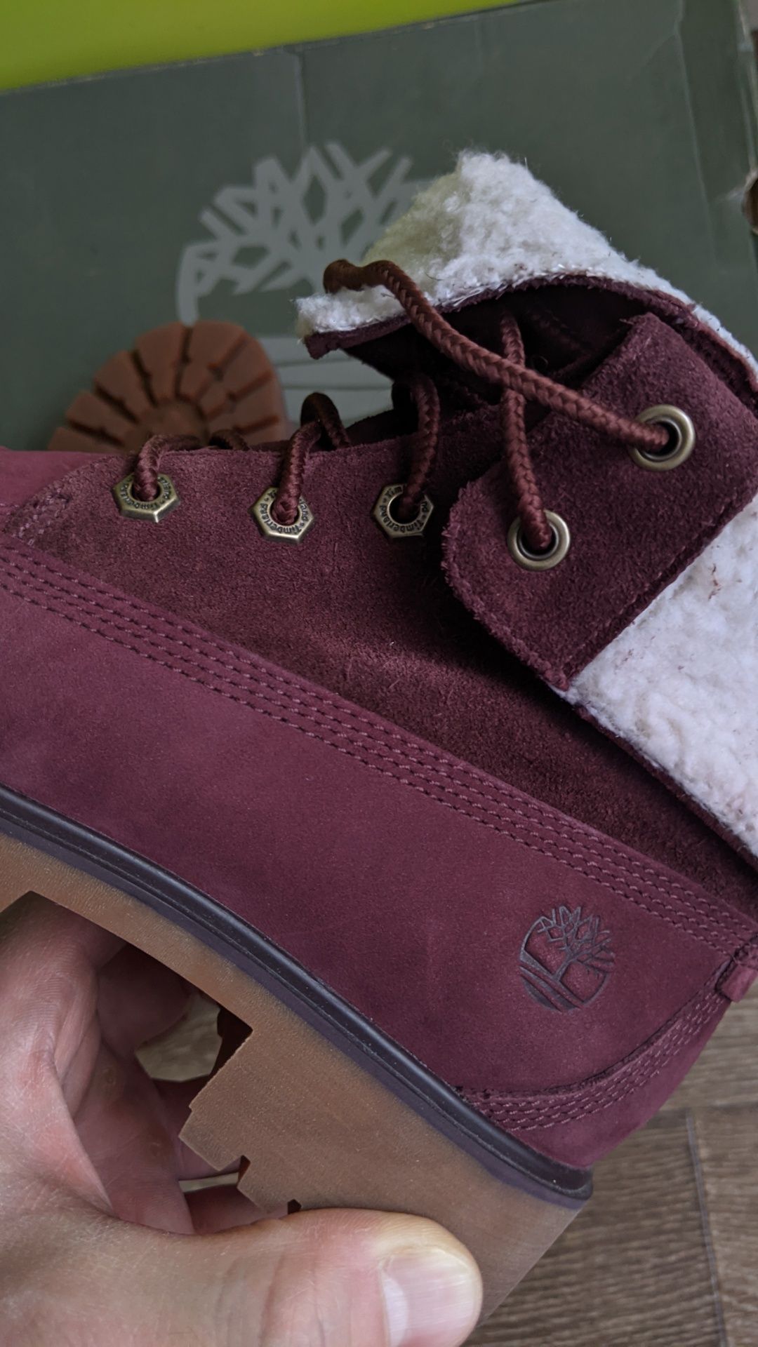 Ботинки Timberland Jayne fleece Burgundy 6