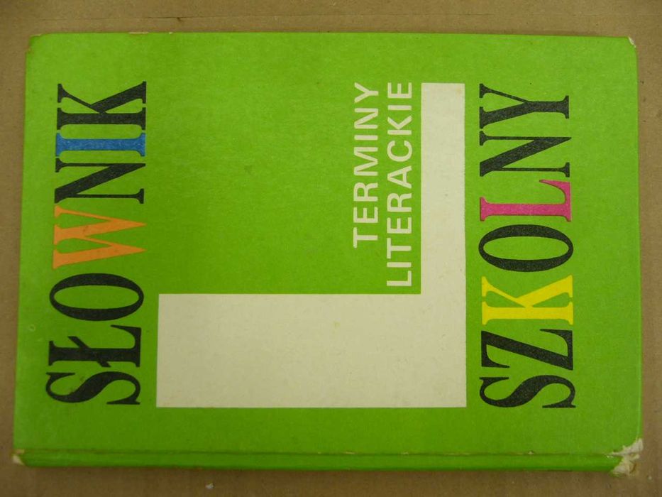 Terminy literackie słownik szkolny