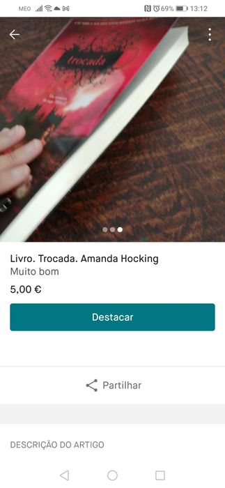 Livro. Trocada. Amanda Hocking