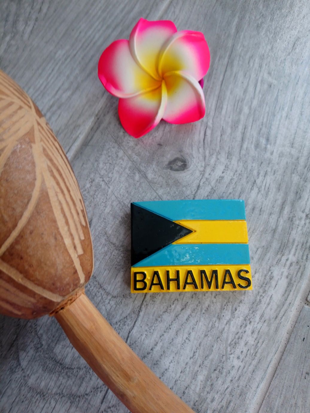 Nowy magnes na lodówkę Bahamy Bahamas Karaiby flaga