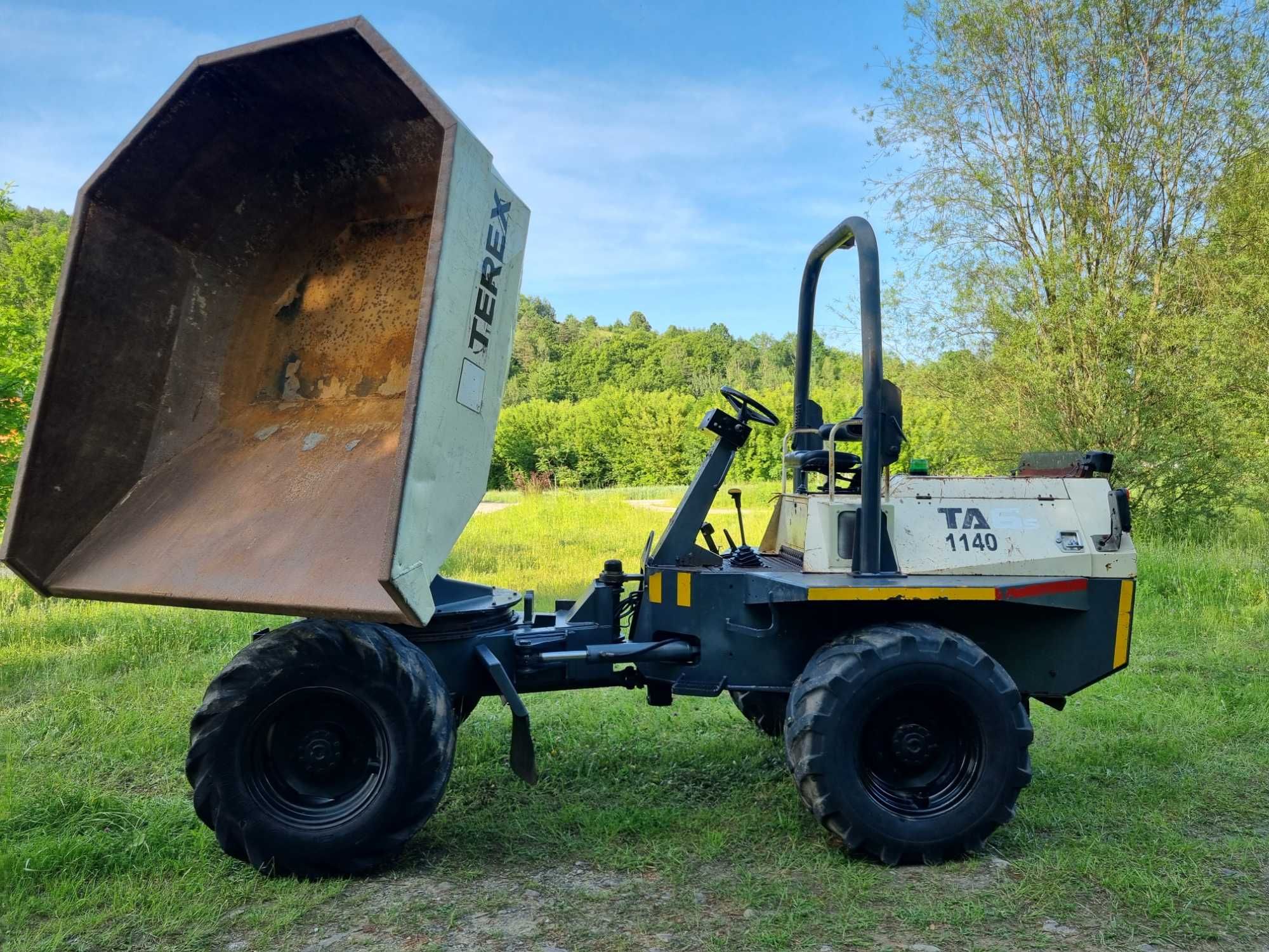 Wozidło 6ton TEREX JAK NOWE z Norwegii 4X4 OBRÓT Kiper PERKINS TURBO