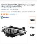 Farol direito fiat tipo