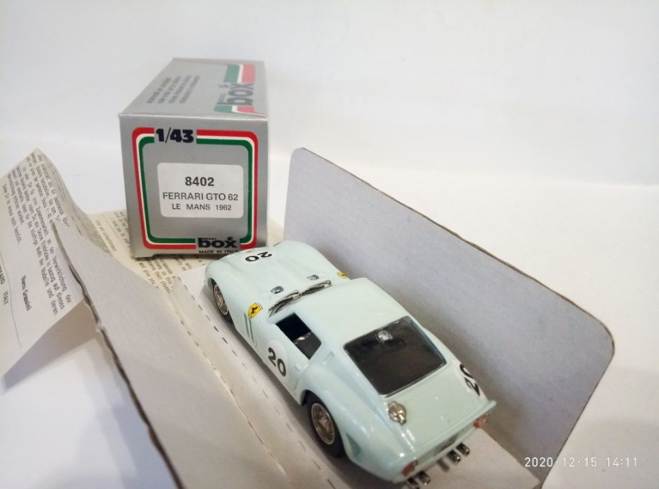 Ferrari GTO 1:43 Box Model Italy