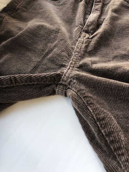 Гарні теплі вельветові штани кльош в кольорі шоколад від Shein