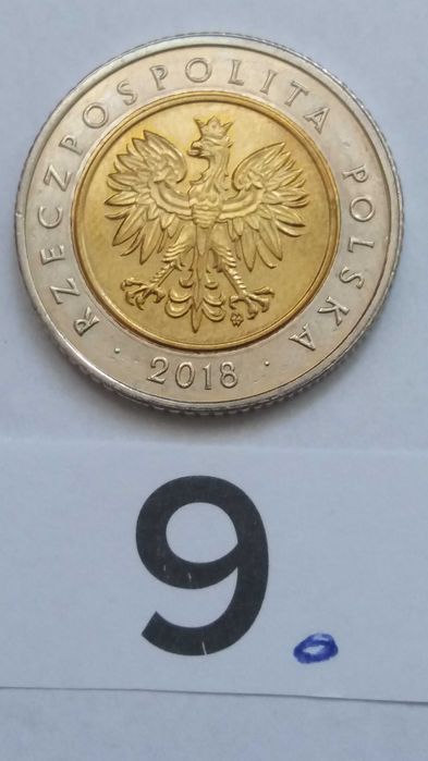 D M275, 5 zł złoty 2018 destrukt polska stara moneta 100-lecie