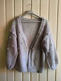 Sweter-kardigan Alpaka. Handmade.