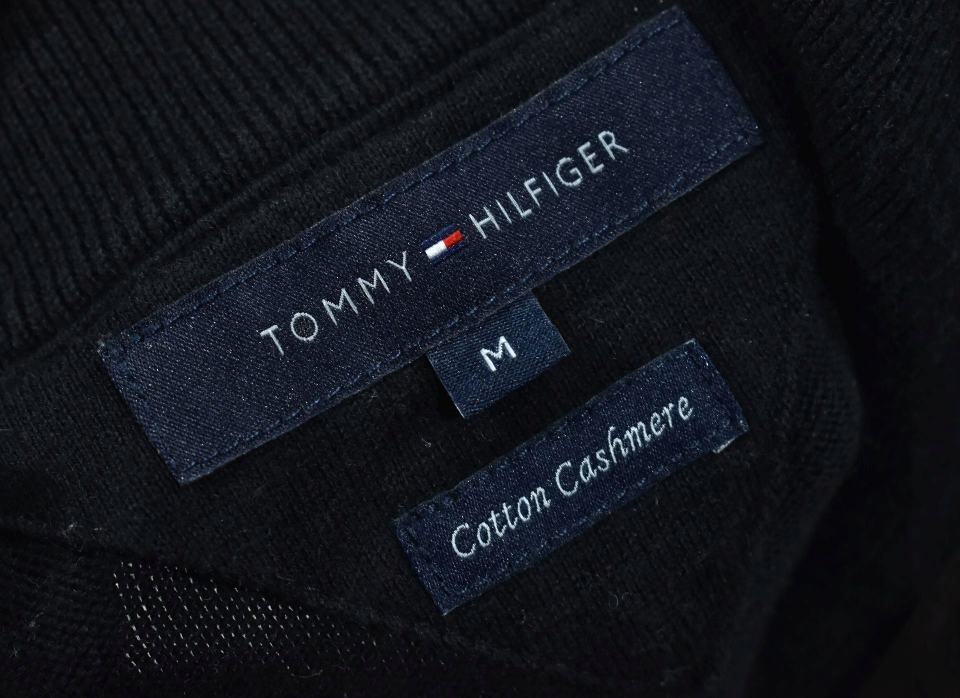 TOMMY HILFIGER Cotton Cashmere Sweter Męski / M