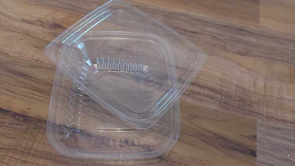 Pojemniki NOWE sałatkowe owalne z pokrywkami PET 750ml 50 sztuk