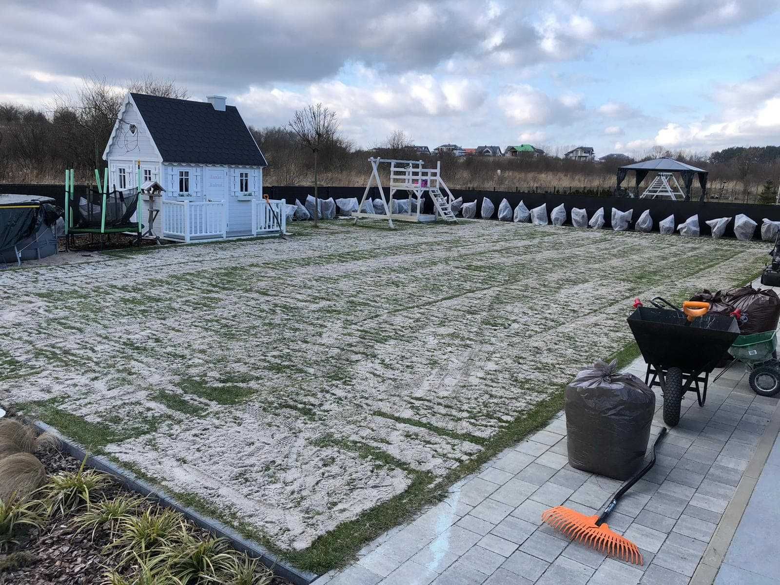 Posypywarka do ziemi piasku torfu Top dressing i przykrywanie nasion