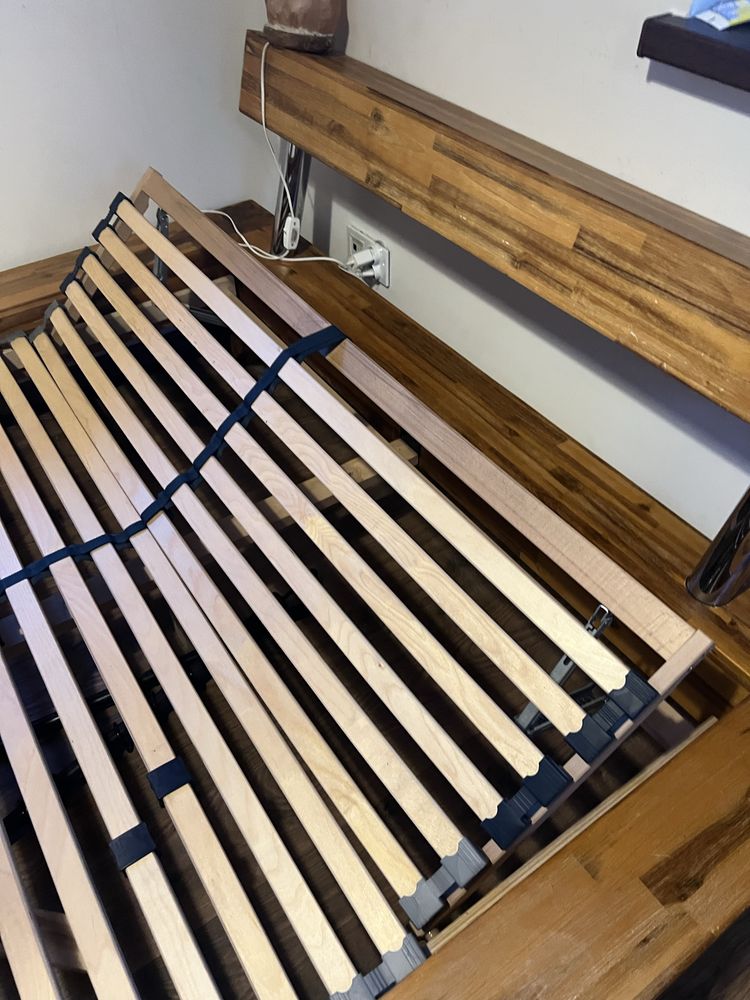 Drewniana rama drewniane łóżko nie ikea lekkie