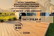 Deska kompozytowa tarasowa 3D - II generacja - drewnopodobna