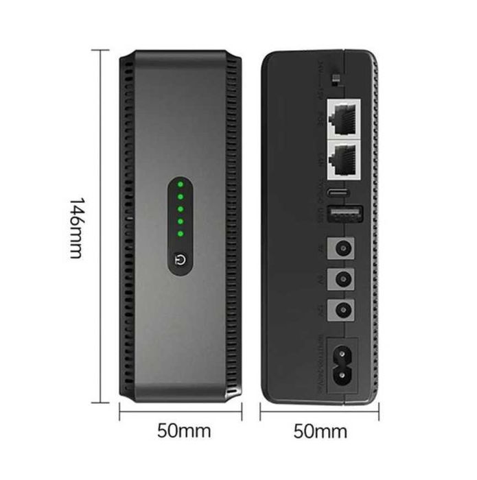 ДБЖ для Wi-Fi роутера міні-UPS DCL-18W 5V-9V-12V 10400mAh