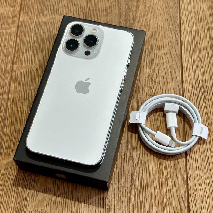  iPhone 13 Pro 128GB Silver Bat. 100% Gwarancja ROK Idealny RATY 0%
