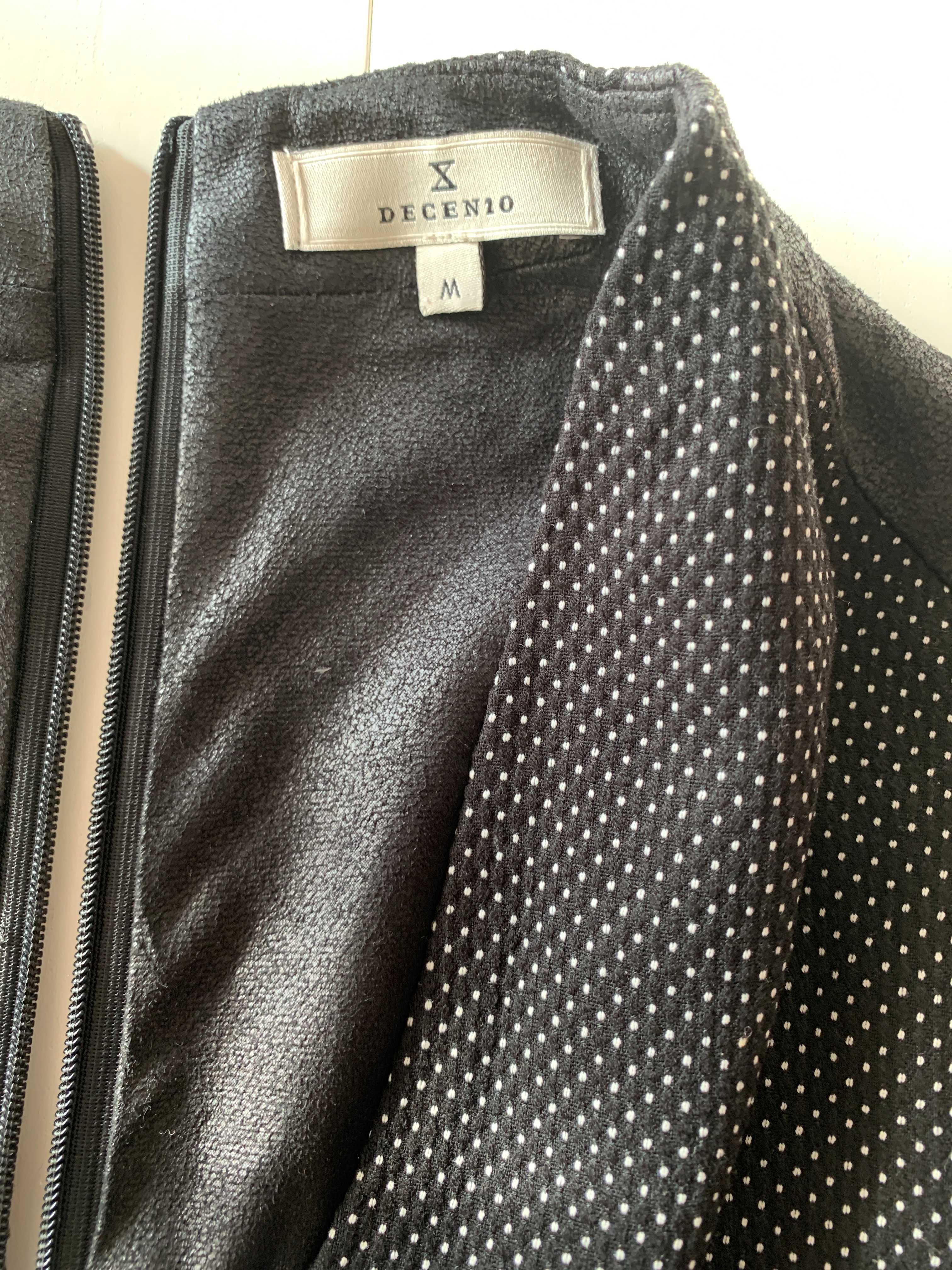 Vestido Decenio preto, meia manga