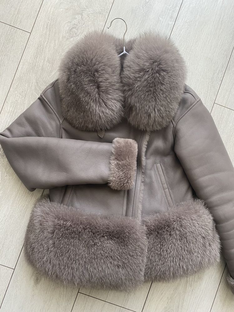 Дубленка куртка fendi песец натуральный