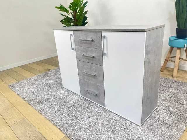 Aparador com 2 portas e 4 gavetas  envio grátis