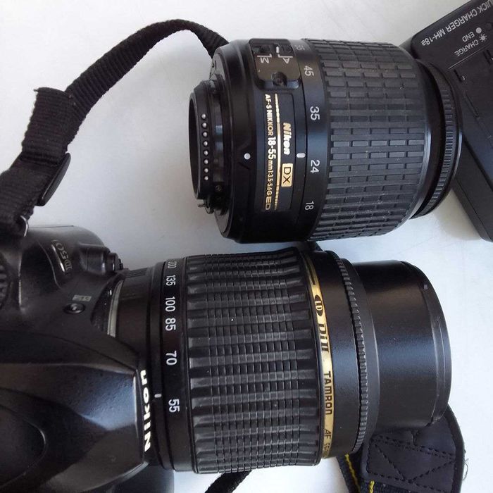 Фотоапарат nikon d50 + Tamron AF SP 55-200mm F/4-5,6 Di II LD Macro