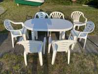 Stół ogrodowy z krzesłami