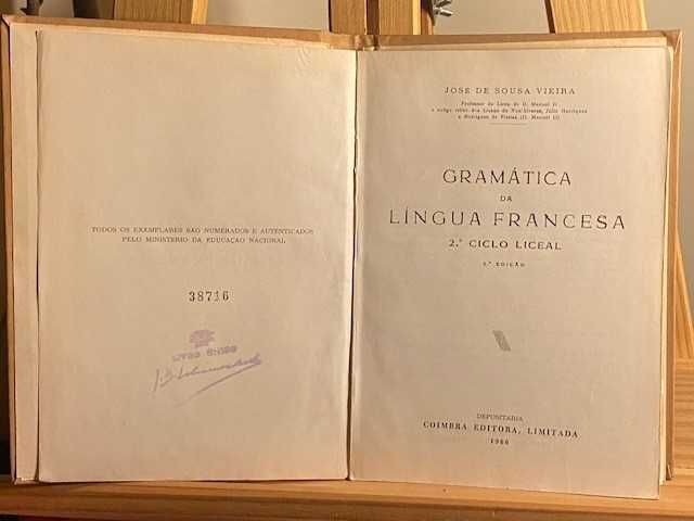 Livro Antigo – Gramática da Língua Francesa [1966]