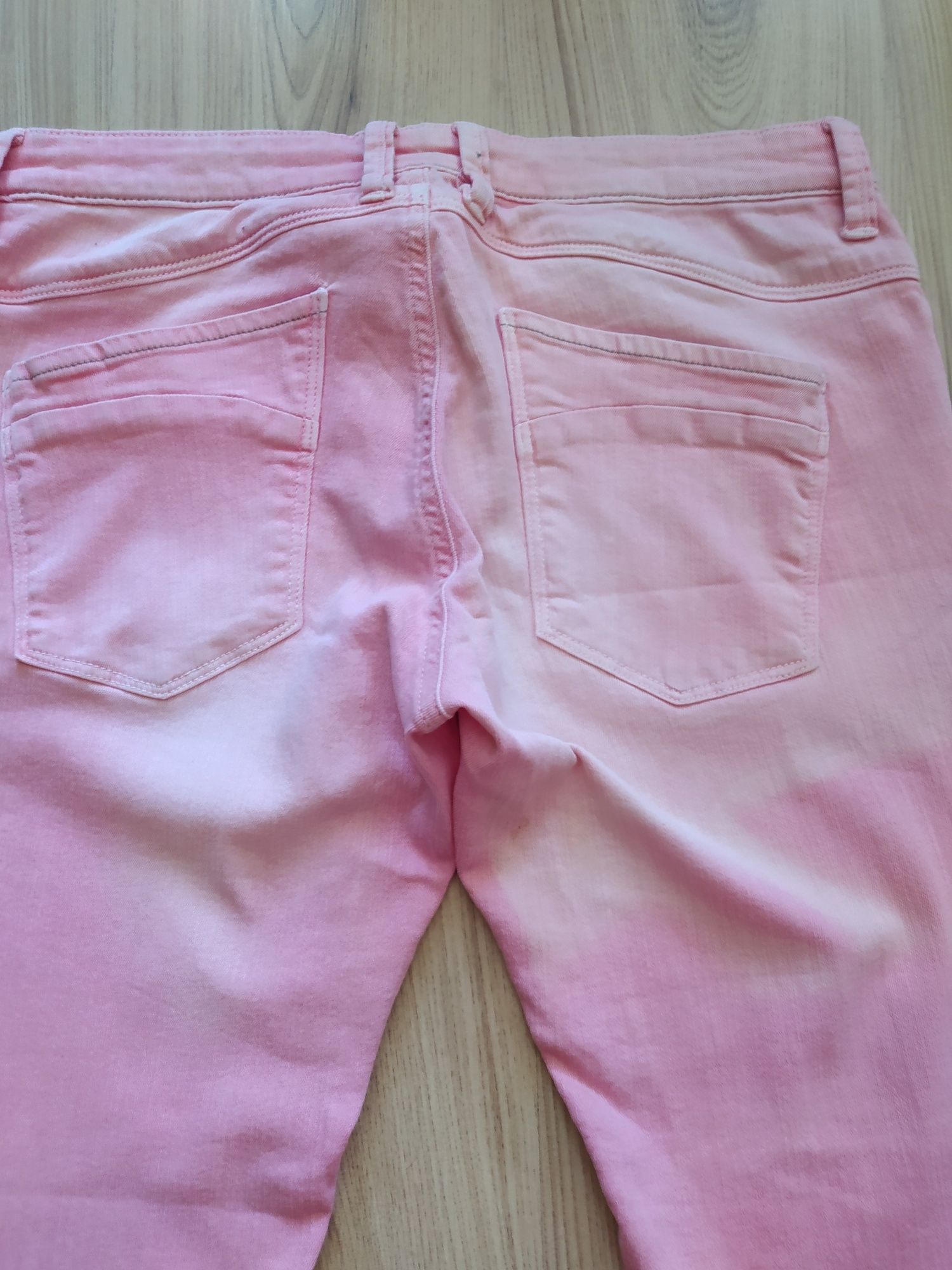 Spodnie damskie różowe cieniowane