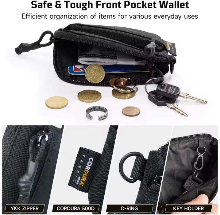 Porta moedas tatico