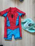 Strój kąpielowy spider man i czapka scooby doo