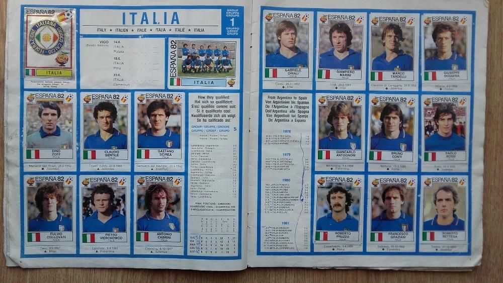 Cromos panini mundial espanha 82