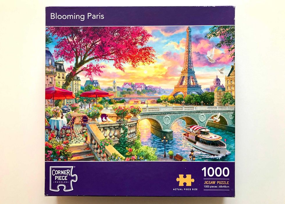 Puzzle 1000 Corner Piece Blooming Paris KOMPLETNE