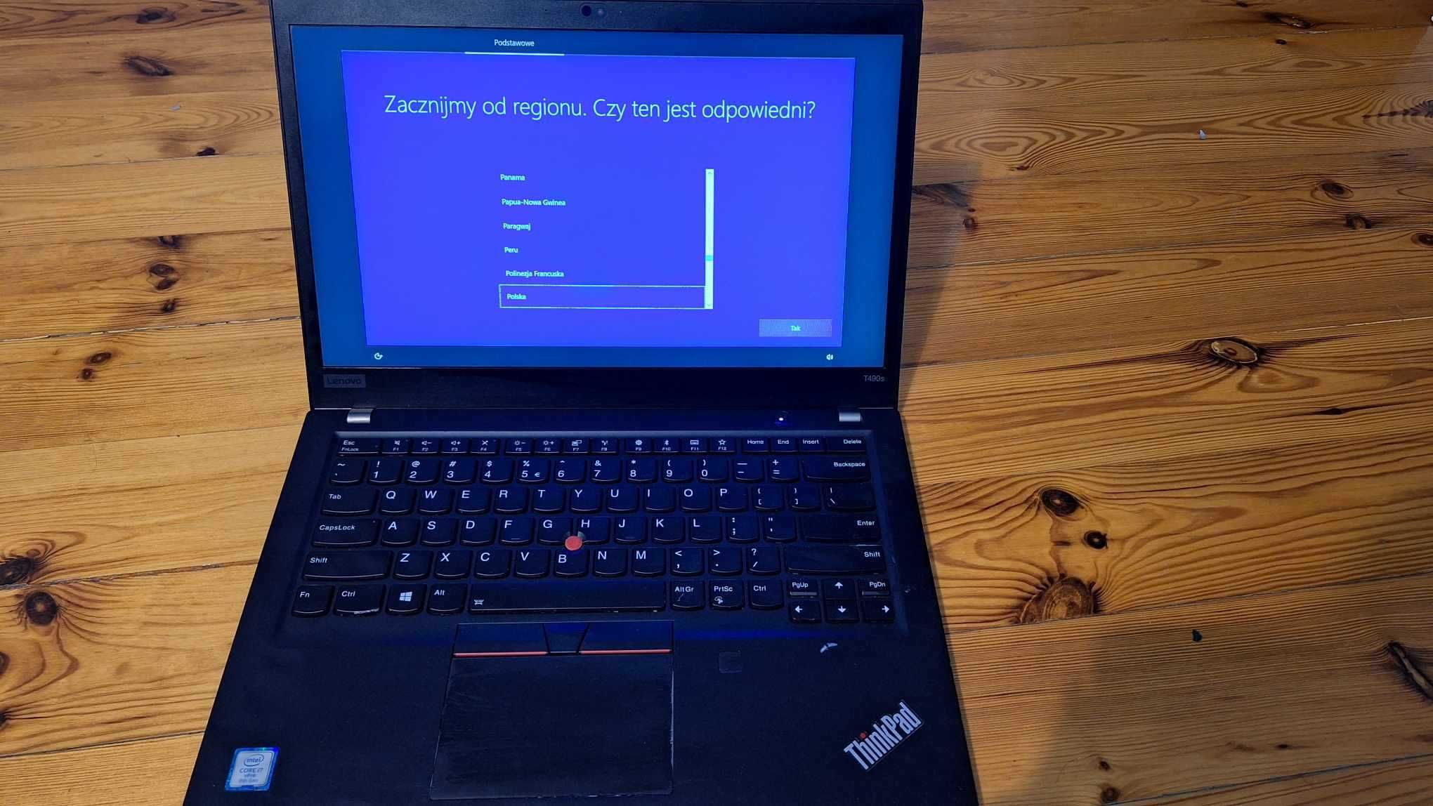 Laptop lenovo T490s_nowa cena