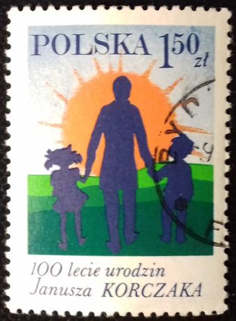 Znaczki pocztowe Polska 100-lecieu ur.Janusza Korczaka Fi 2435