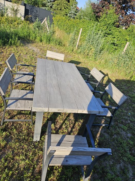 Komplet ogrodowy stół z kompozytu