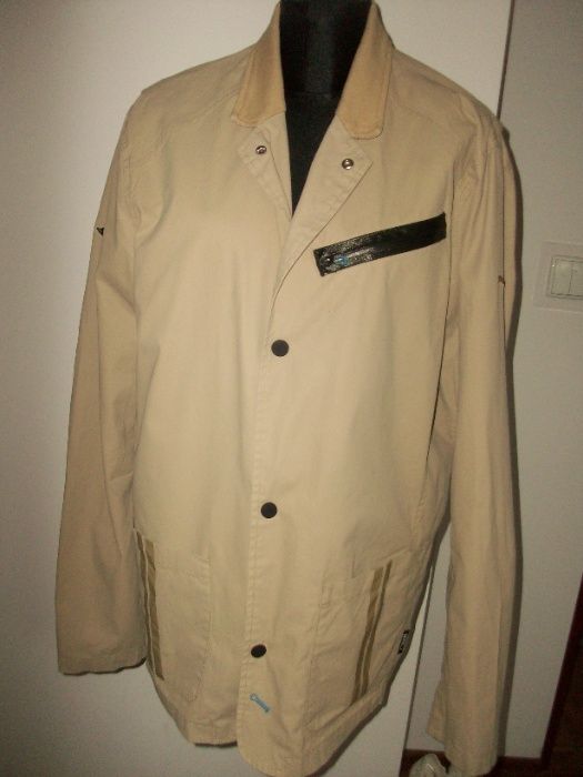 KURTKA męska PUMA XL beżowa z klasą przejściowa