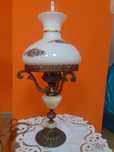 Lampa mosiądz onyks(perełka) Vintage