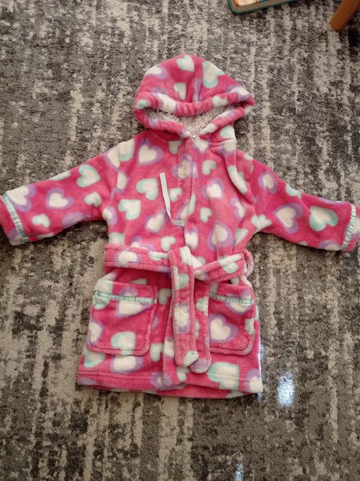 Szlafrok kąpielowy dla dziewczynki w rozmiarze 80/86