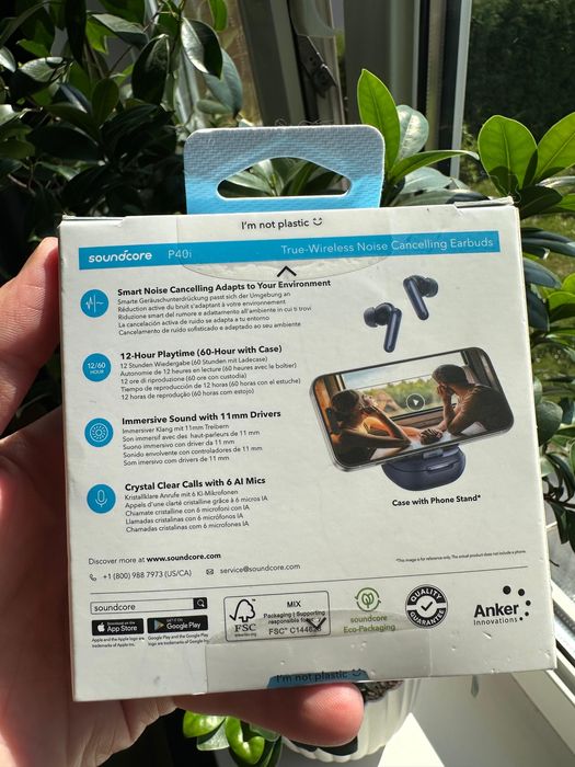 Słuchawki douszne soundcore P40i czarne TOMI-TECH