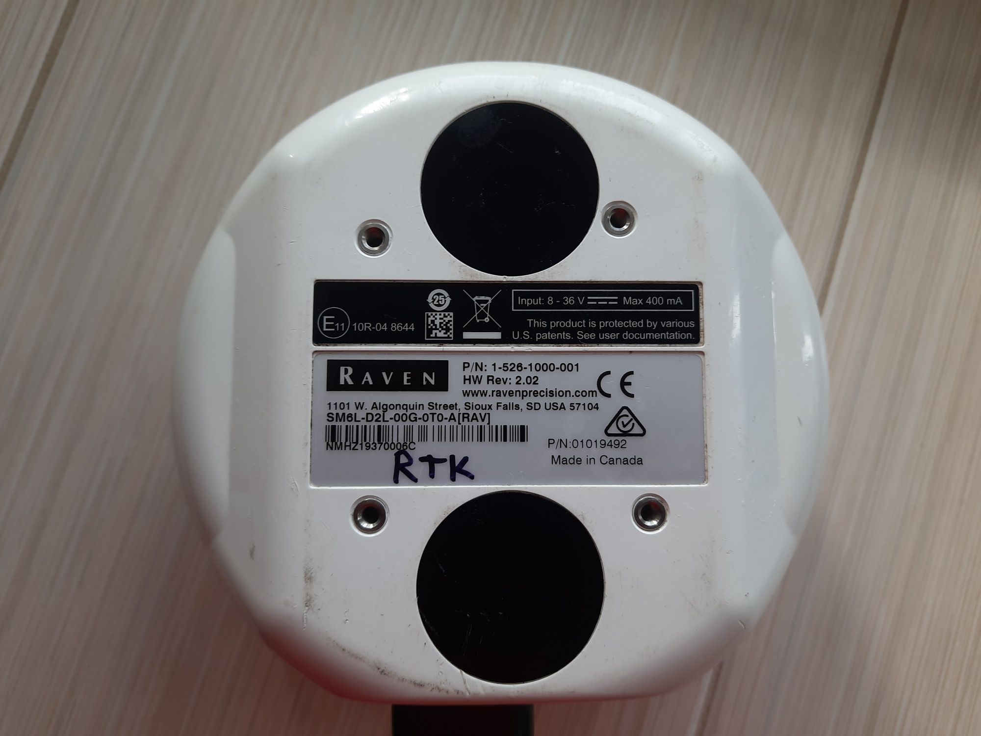 600s RTK Raven Gps receivers