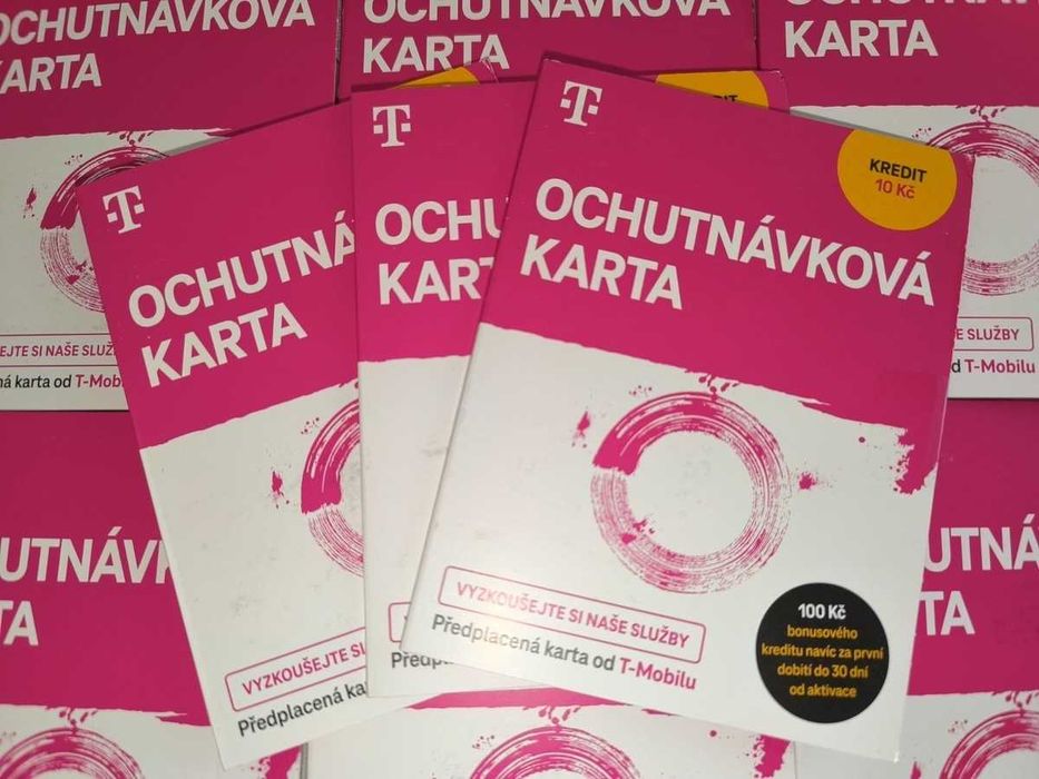 Karty SIM startery czeskie prepaid anonimowe niezarejestrowane karta