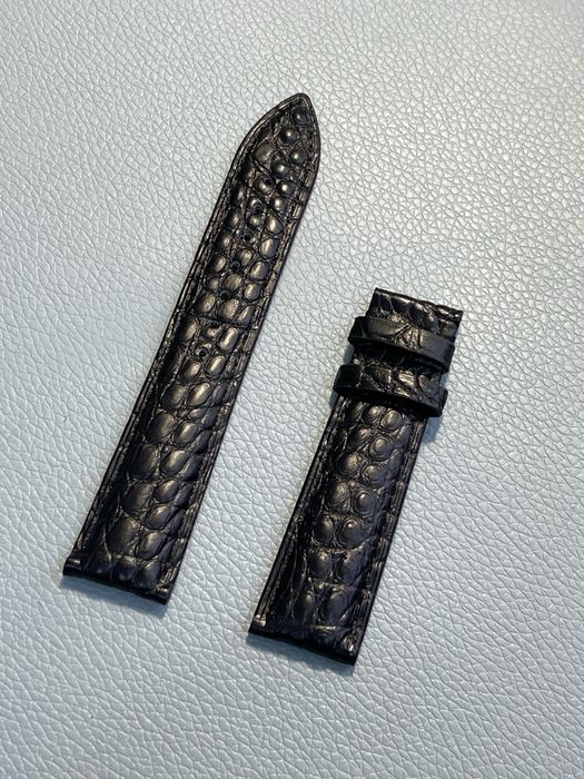 Кожаный ремешок из кожи крокодила 20 мм на 18 мм