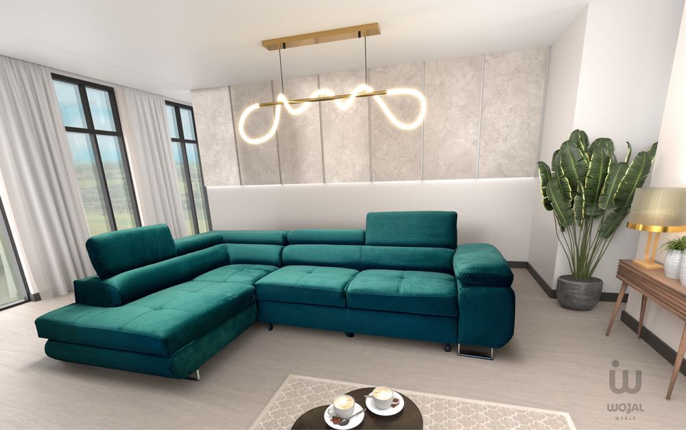 Naroznik Antol od producent/pojemnik/funkcja spania/regulowane zaglowk