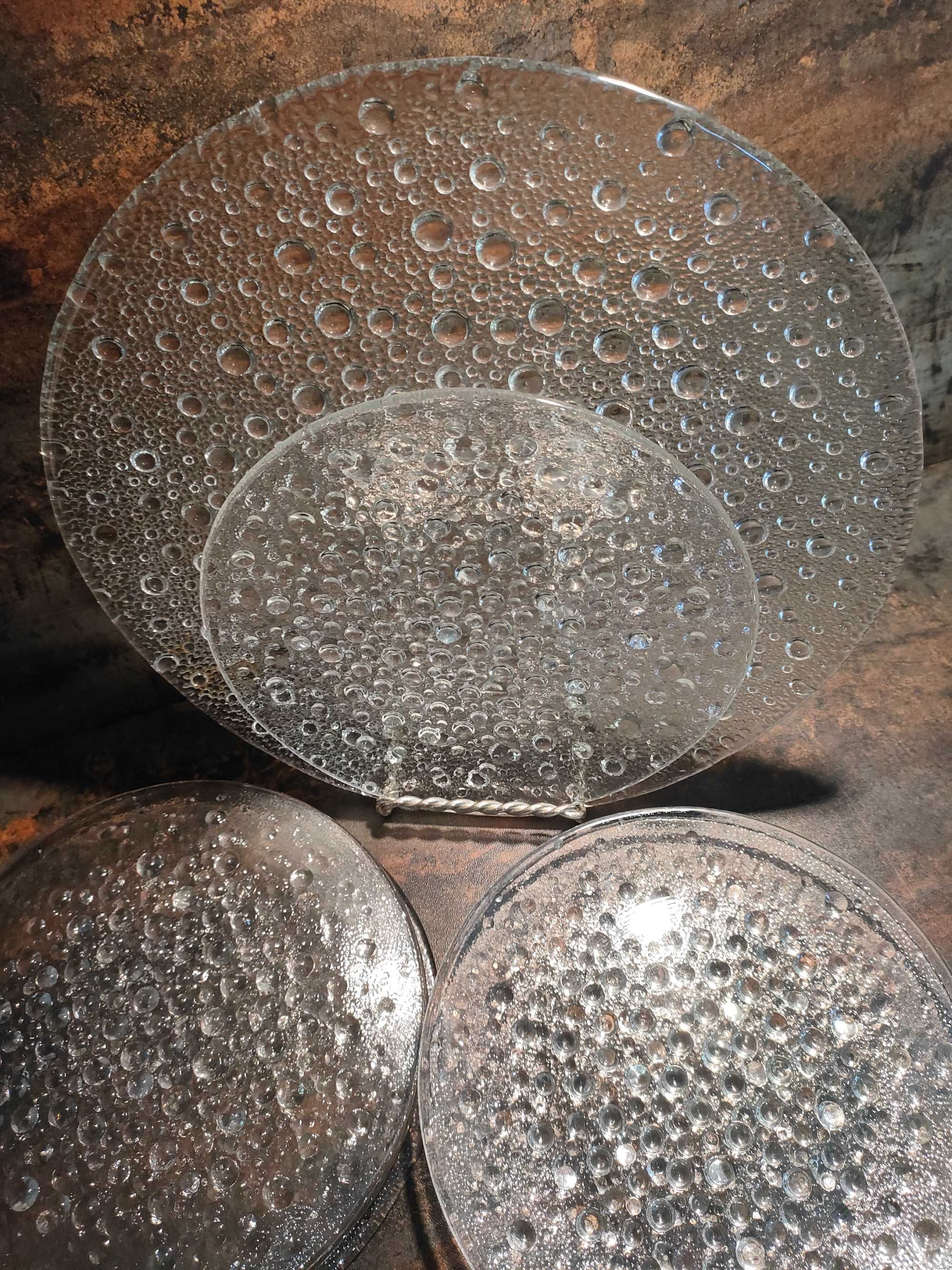 Asteroid Drost, 14 szt, patery 30cm, talerze 24cm, PRL