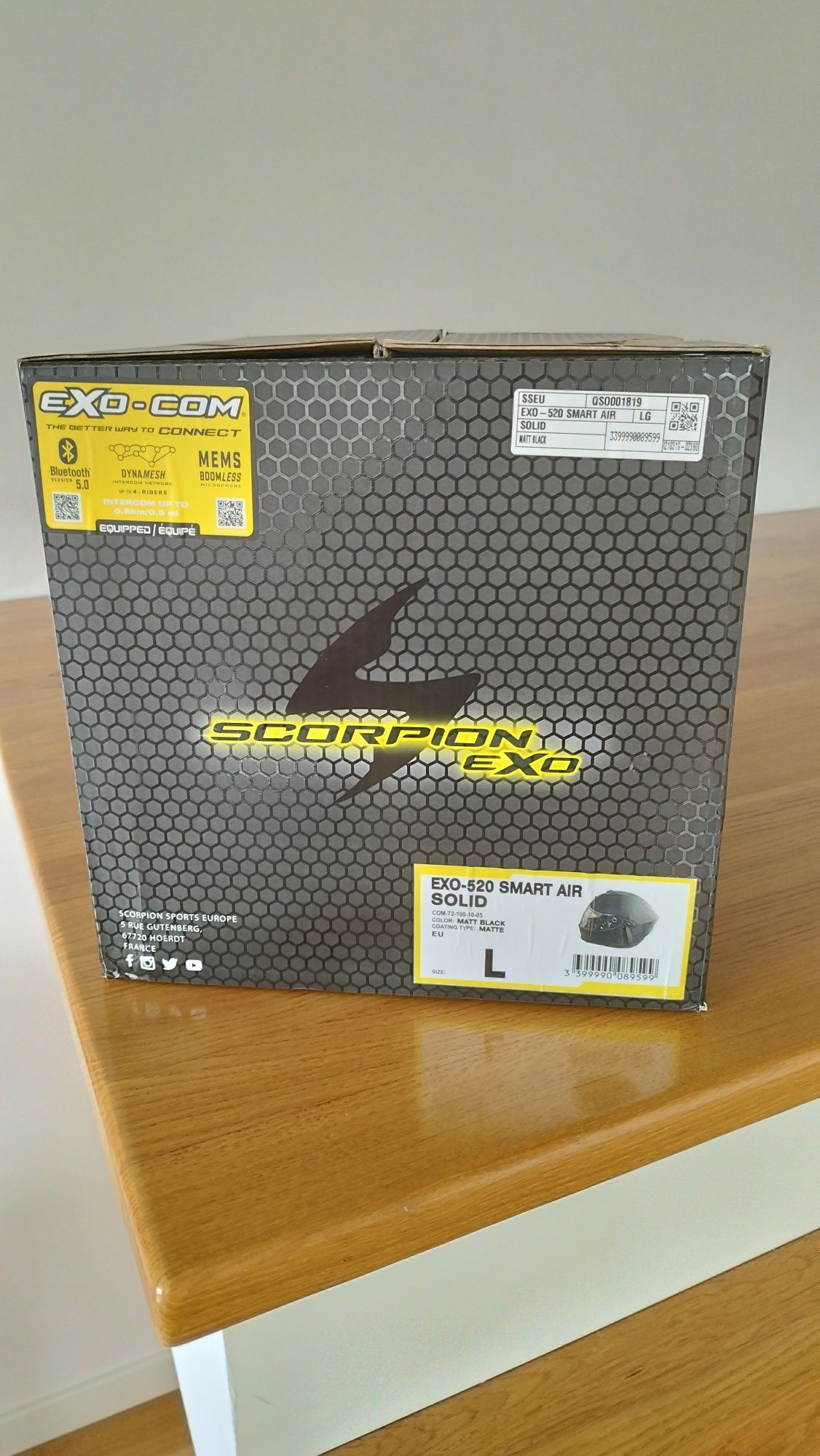 Kask Scorpion EXO-520 L + Intercom