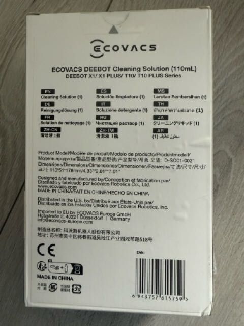 Ecovacs Deebot Cleaning Solution płyn myjący do robota ORGINALNY