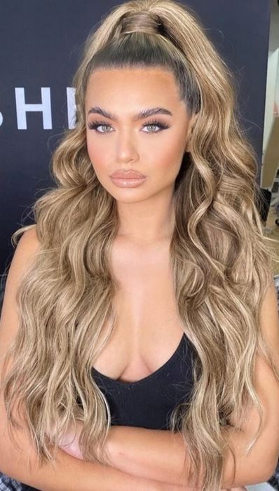 Przedłużenie kucyka blond długie 60cm syntetyczne