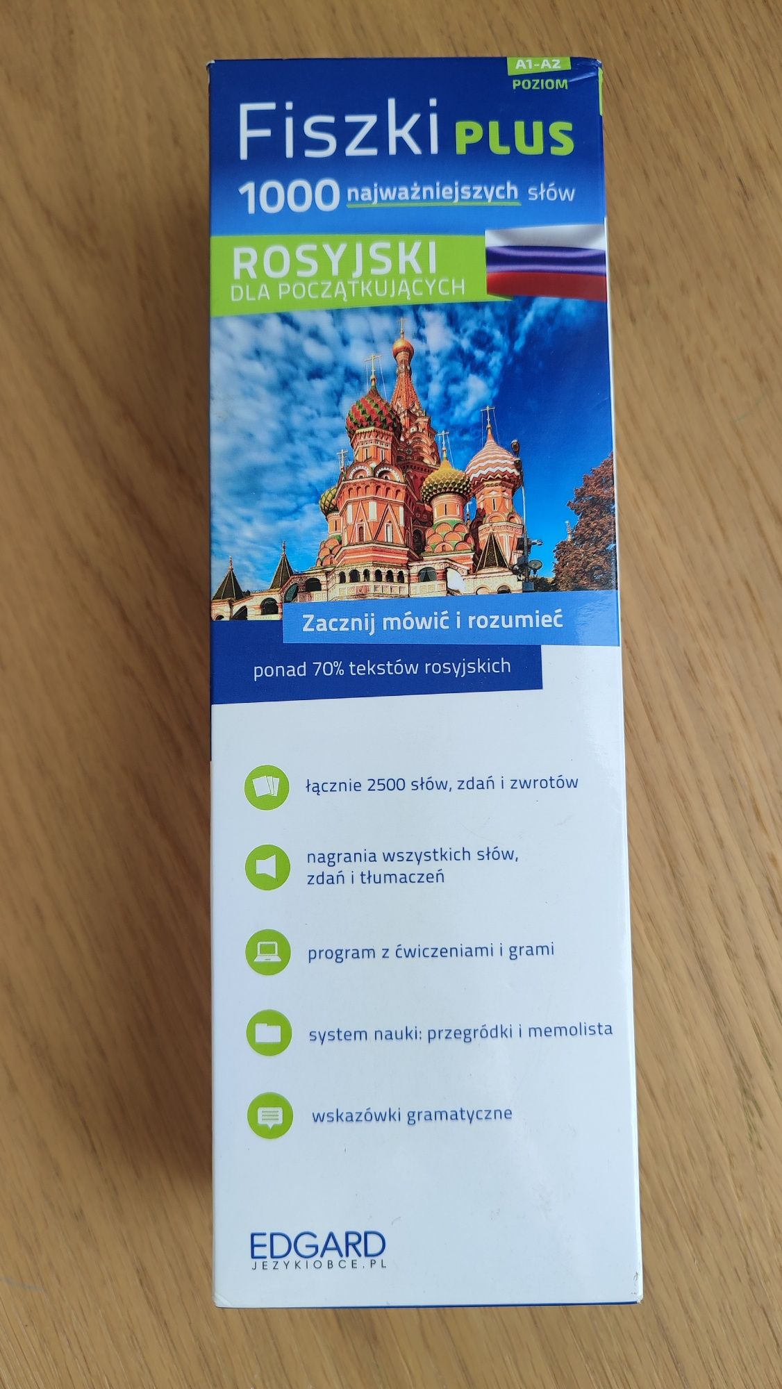 Rosyjski, Edgard fiszki plus 1000 najważniejszych słów.
