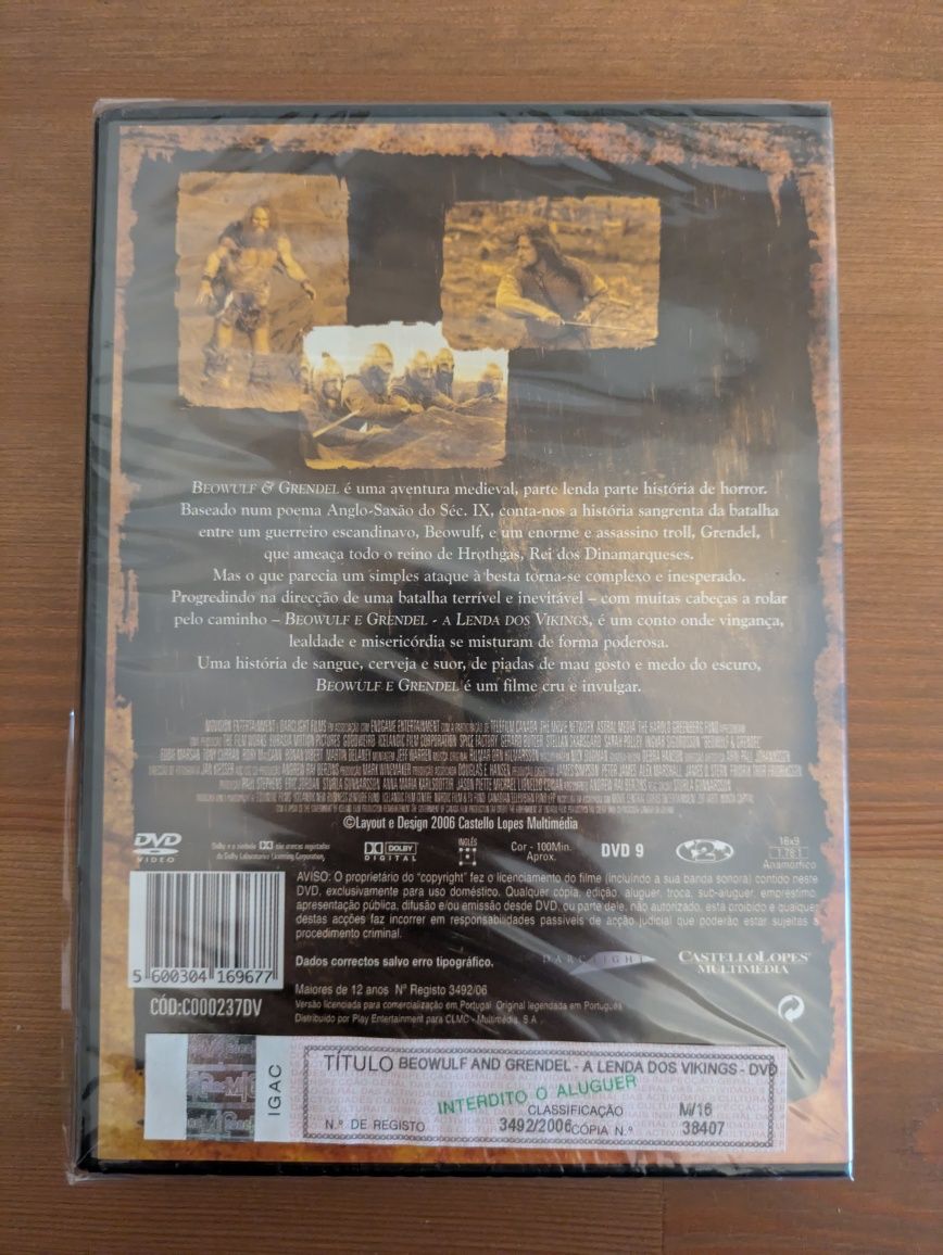 DVD NOVO e SELADO - " Beowulf & Grendel " 2005