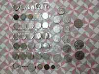Moedas antigas de colecao